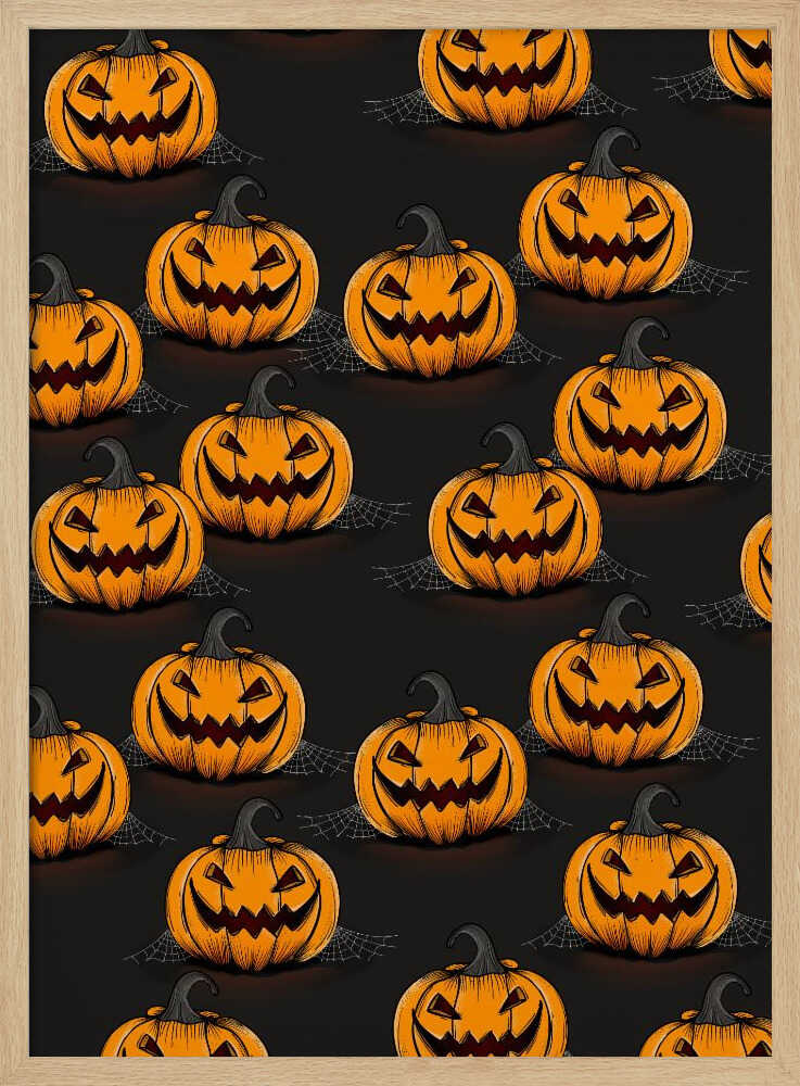 Halloween Jack-O-Lanterns - Poster / Art Print