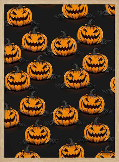 Halloween Jack-O-Lanterns - Poster / Art Print