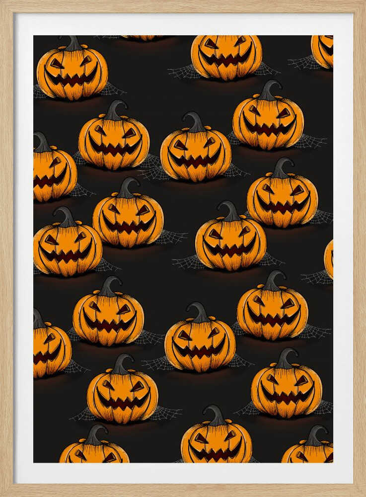 Halloween Jack-O-Lanterns - Poster / Art Print