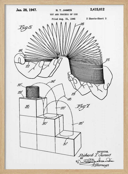 Toy and Process of Use Patent 1947 - Poster / Art Print