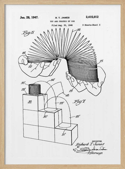 Toy and Process of Use Patent 1947 - Poster / Art Print