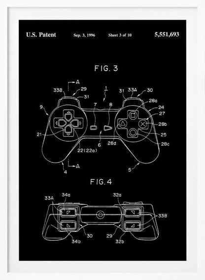 Controller Unit Patent 1996 - Poster / Art Print