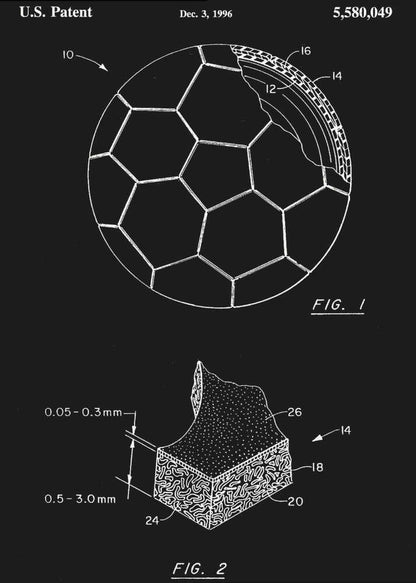 Soccer Ball Patent 1996 - Poster / Art Print