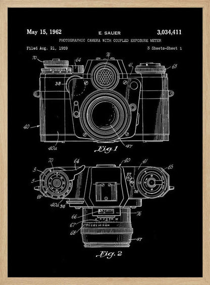Camera Patent 1962 - Poster / Art Print