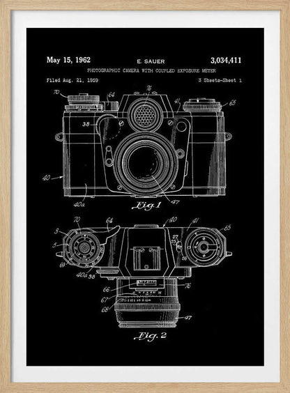 Camera Patent 1962 - Poster / Art Print
