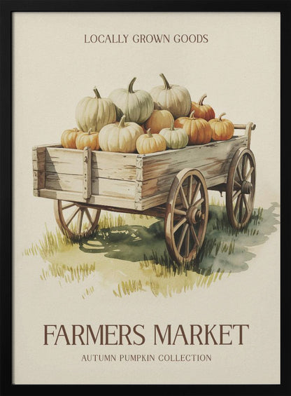Farmers Market Pumpkin - Poster / Art Print