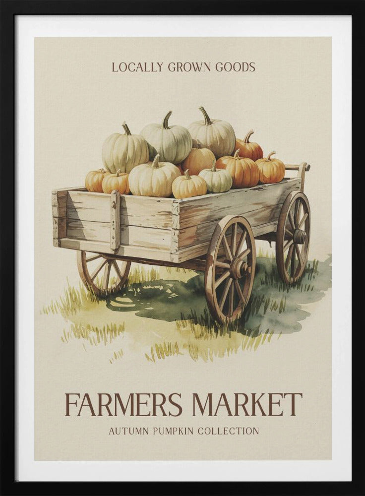 Farmers Market Pumpkin - Poster / Art Print