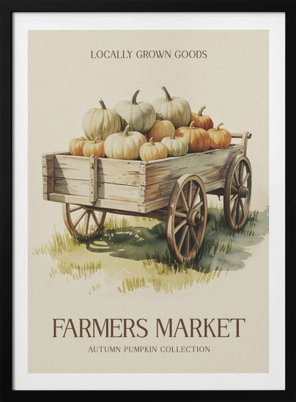 Farmers Market Pumpkin - Poster / Art Print