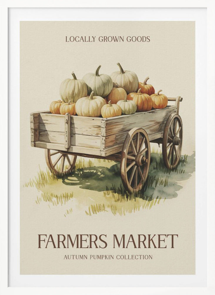 Farmers Market Pumpkin - Poster / Art Print