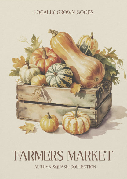 Farmers Market Squash - Poster / Art Print