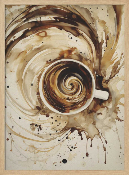 Swirling Coffee - Poster / Art Print
