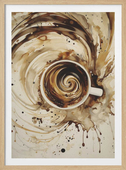 Swirling Coffee - Poster / Art Print