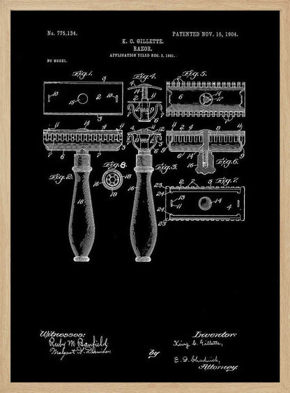 Razor Patent 1904 - Poster / Art Print