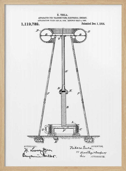 Transmitter Patent 1914 - Poster / Art Print