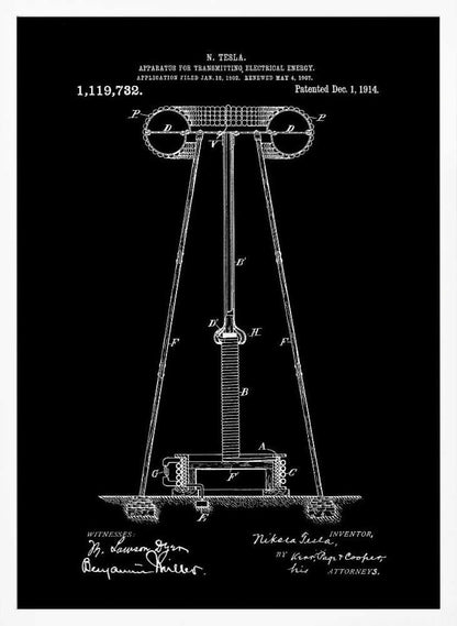 Transmitter Patent 1914 - Poster / Art Print
