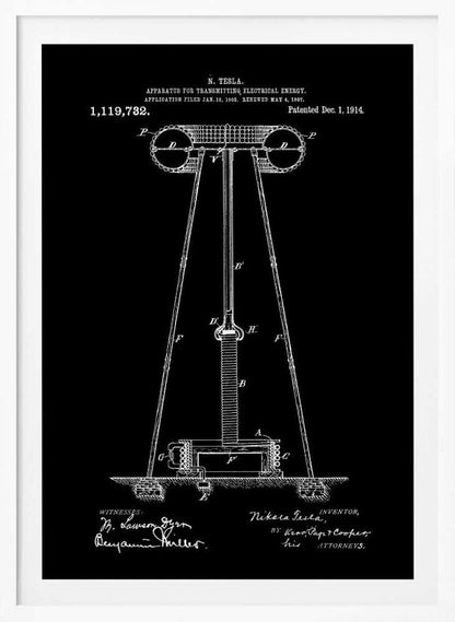 Transmitter Patent 1914 - Poster / Art Print