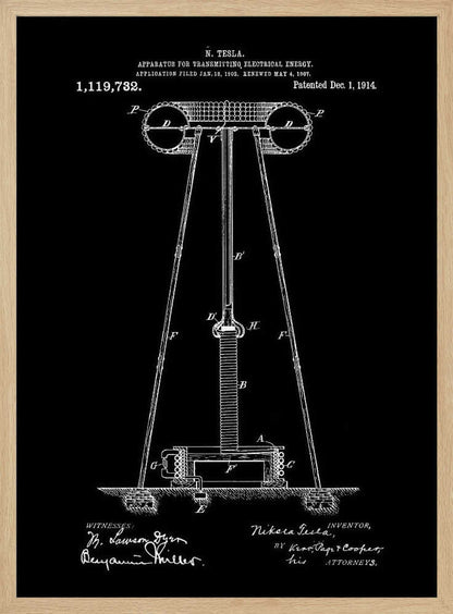 Transmitter Patent 1914 - Poster / Art Print