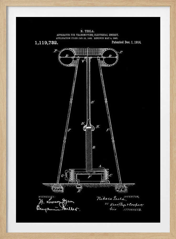 Transmitter Patent 1914 - Poster / Art Print