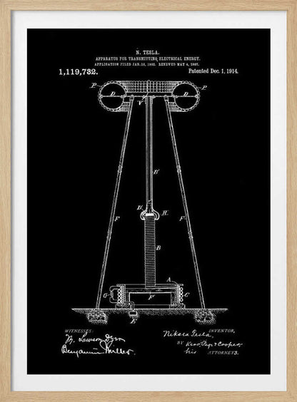 Transmitter Patent 1914 - Poster / Art Print