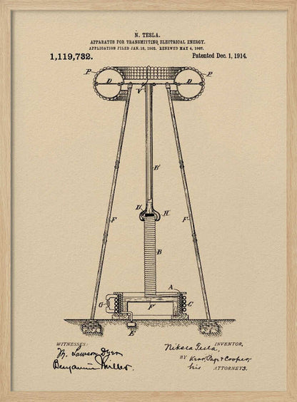 Transmitter Patent 1914 - Poster / Art Print