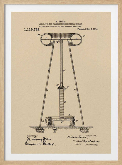 Transmitter Patent 1914 - Poster / Art Print