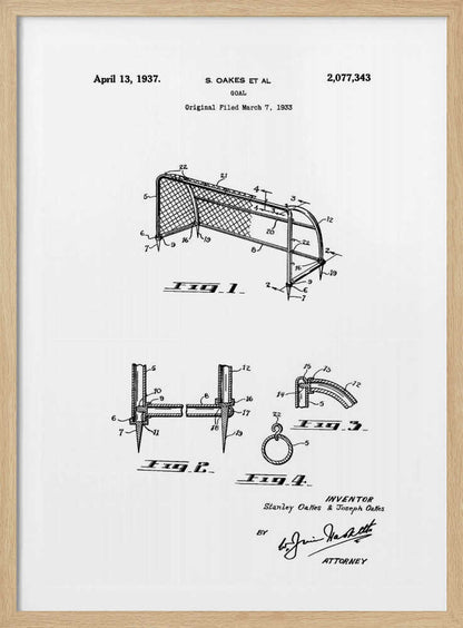 Goal Patent 1933 - Poster / Art Print