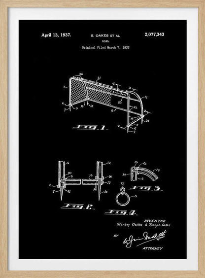 Goal Patent 1933 - Poster / Art Print