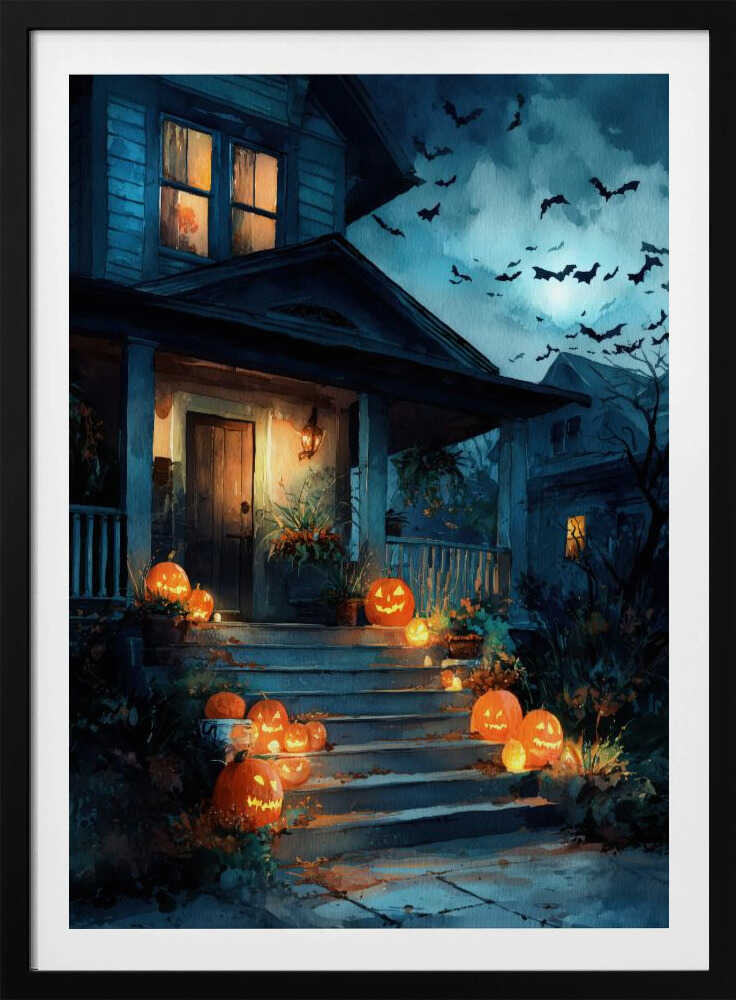 Halloween Scene (3) - Poster / Art Print