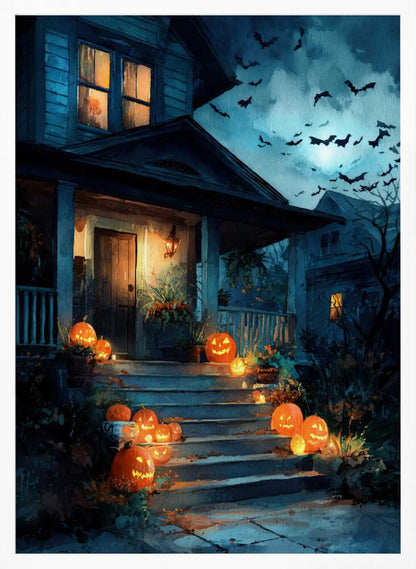 Halloween Scene (3) - Poster / Art Print