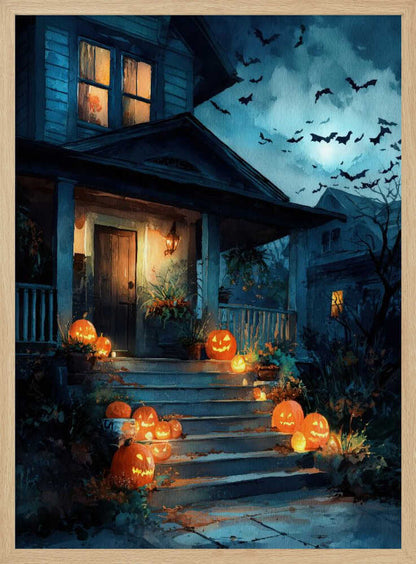 Halloween Scene (3) - Poster / Art Print
