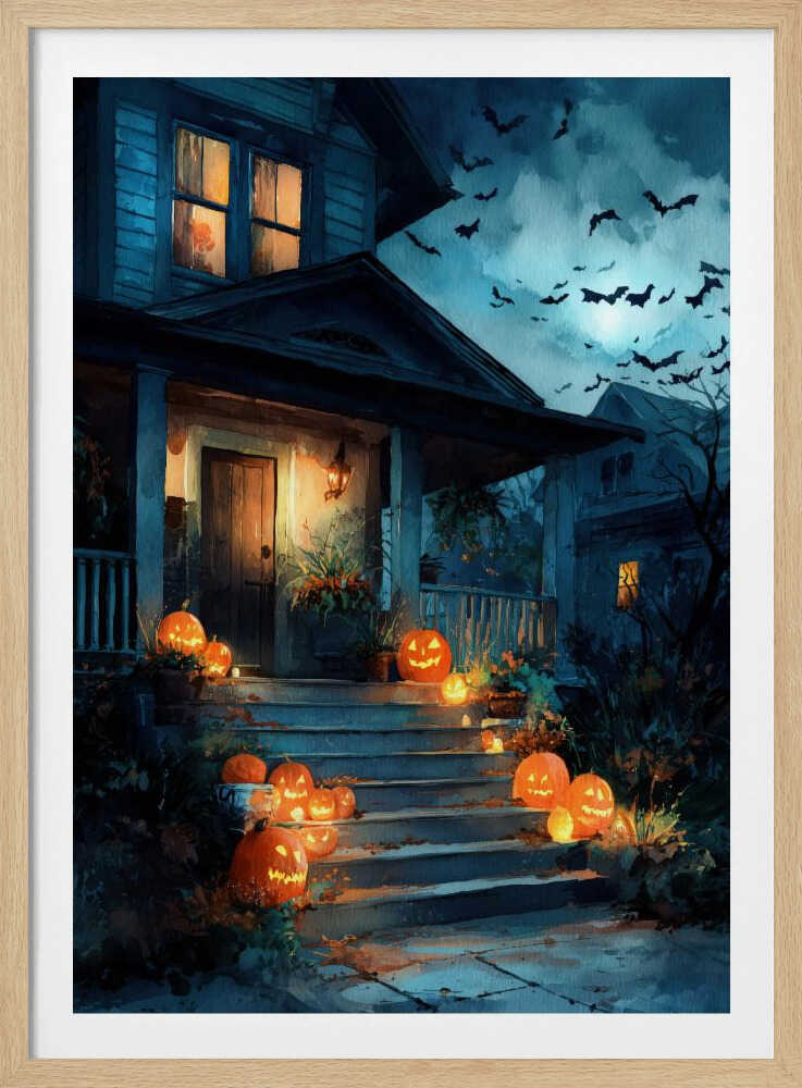 Halloween Scene (3) - Poster / Art Print