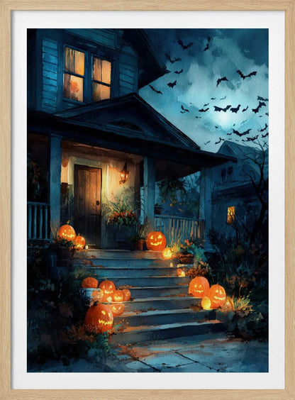 Halloween Scene (3) - Poster / Art Print