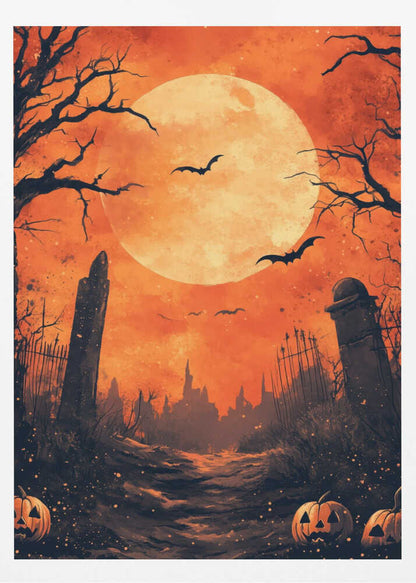 Halloween Scene (10) - Poster / Art Print