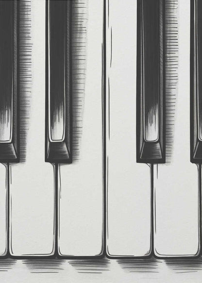 Piano Keys - Poster / Art Print