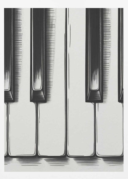 Piano Keys - Poster / Art Print