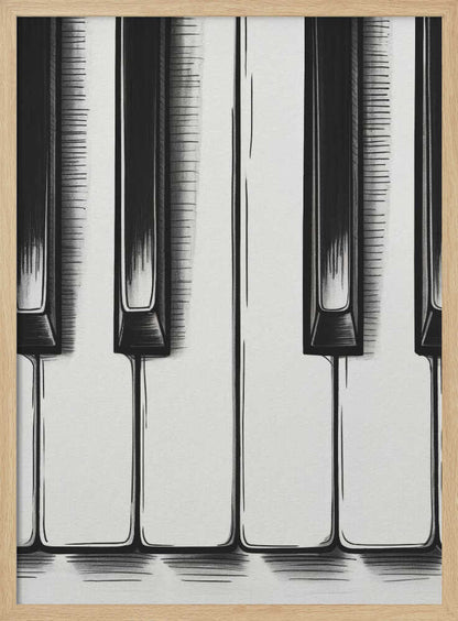 Piano Keys - Poster / Art Print