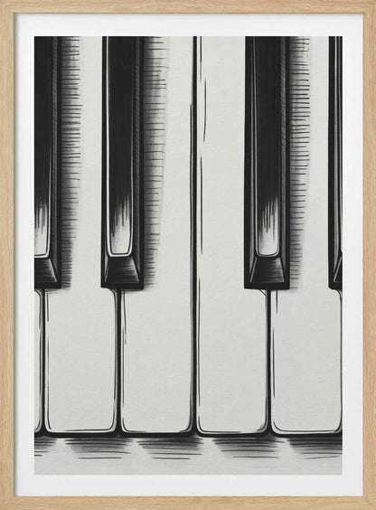 Piano Keys - Poster / Art Print
