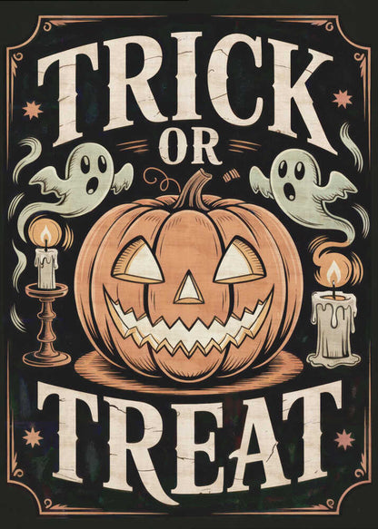 Halloween Trick or Treat - Poster / Art Print