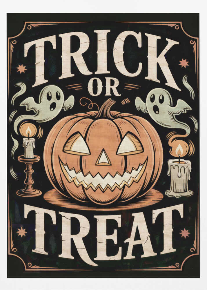 Halloween Trick or Treat - Poster / Art Print