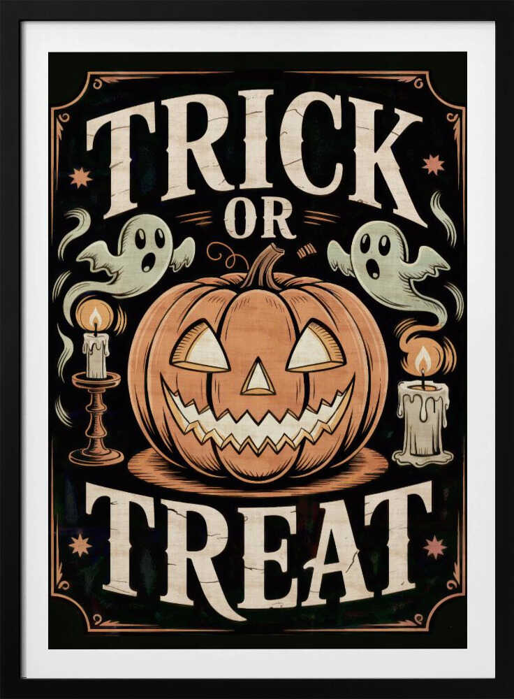 Halloween Trick or Treat - Poster / Art Print