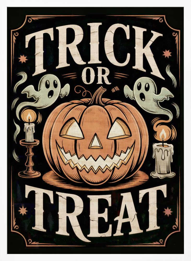 Halloween Trick or Treat - Poster / Art Print