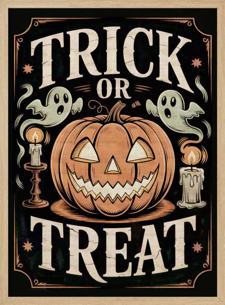Halloween Trick or Treat - Poster / Art Print
