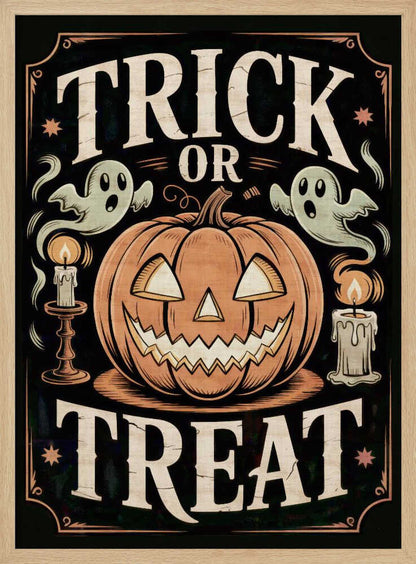Halloween Trick or Treat - Poster / Art Print