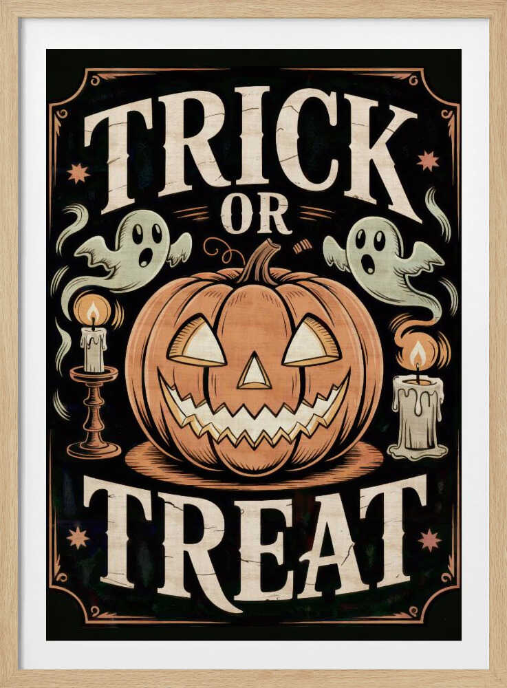 Halloween Trick or Treat - Poster / Art Print