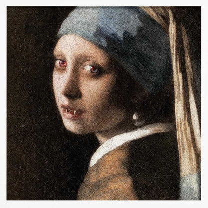 Girl With Pearl   the Undead Edition - Poster / Art Print