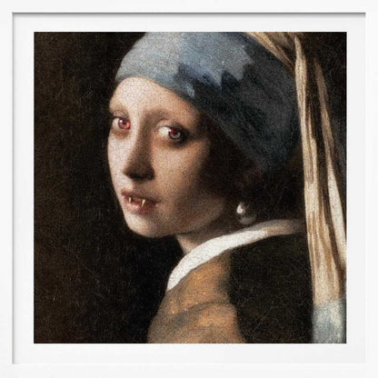 Girl With Pearl   the Undead Edition - Poster / Art Print