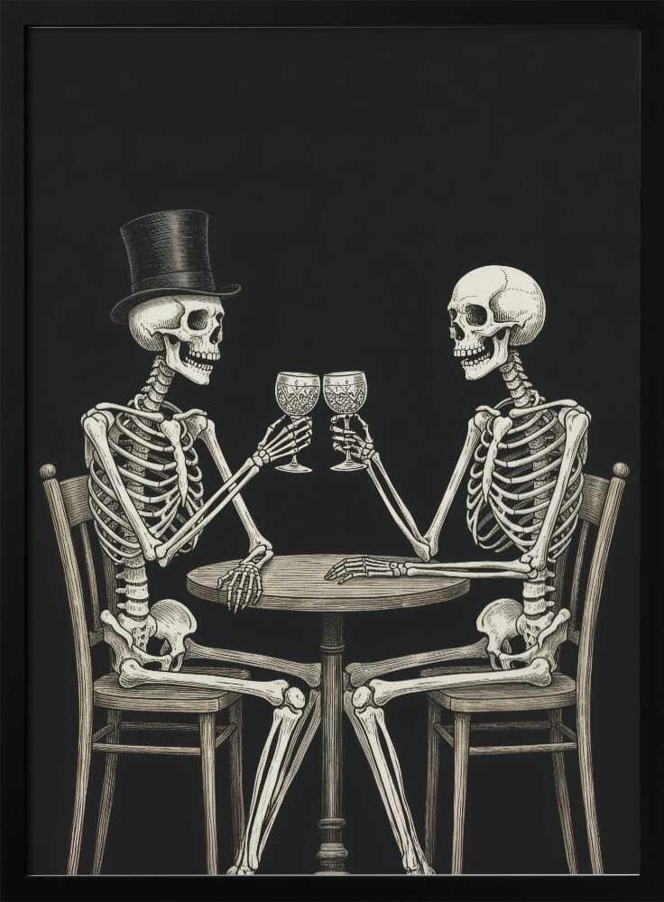 Celebrating Skeletons - Poster / Art Print