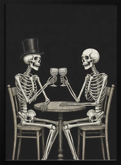 Celebrating Skeletons - Poster / Art Print