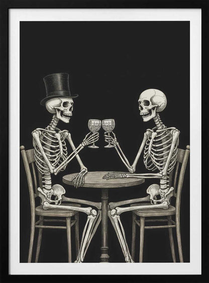 Celebrating Skeletons - Poster / Art Print