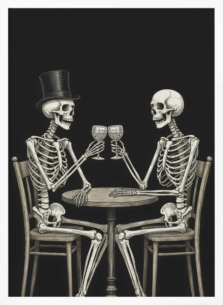 Celebrating Skeletons - Poster / Art Print